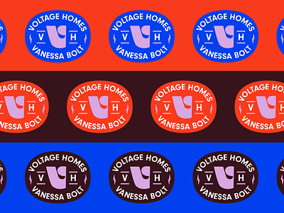 Voltage Homes Badge badge badge logo bolt branding real estate realtor voltage