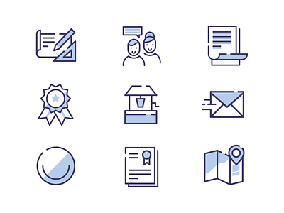 Star Title Icons blue branding design icon title