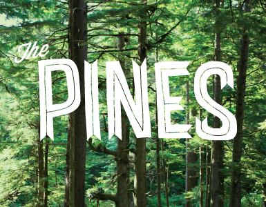 The Pines lettering type