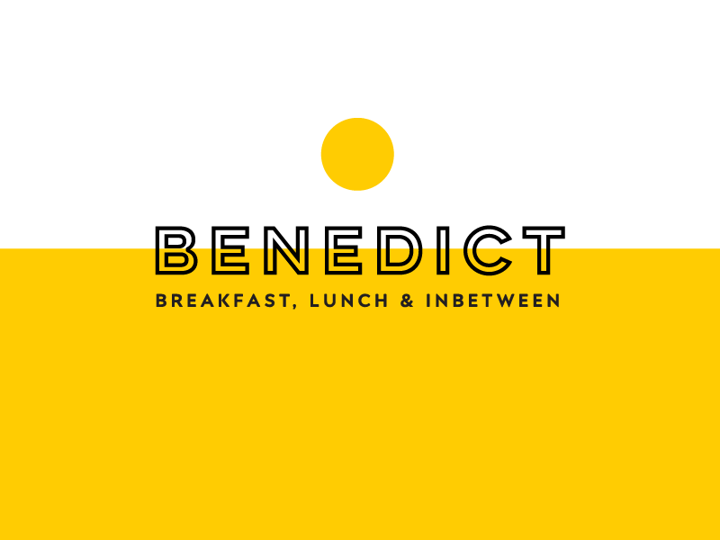 Benedict Logo breakfast branding logo