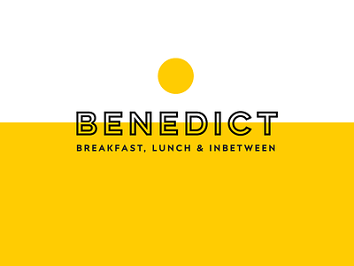 Benedict Logo branding breakfast logo
