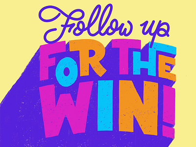 For The Win art direction design lettering procreate