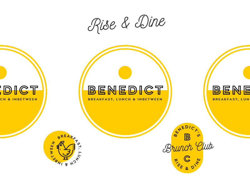 Benedict Logo benedict brunch breakfast branding logo
