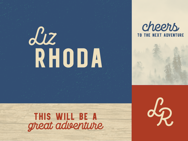 Liz Rhoda adventure branding logo realtor real estate
