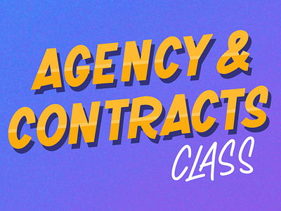 Agency Contracts lettering procreate real estate realtor