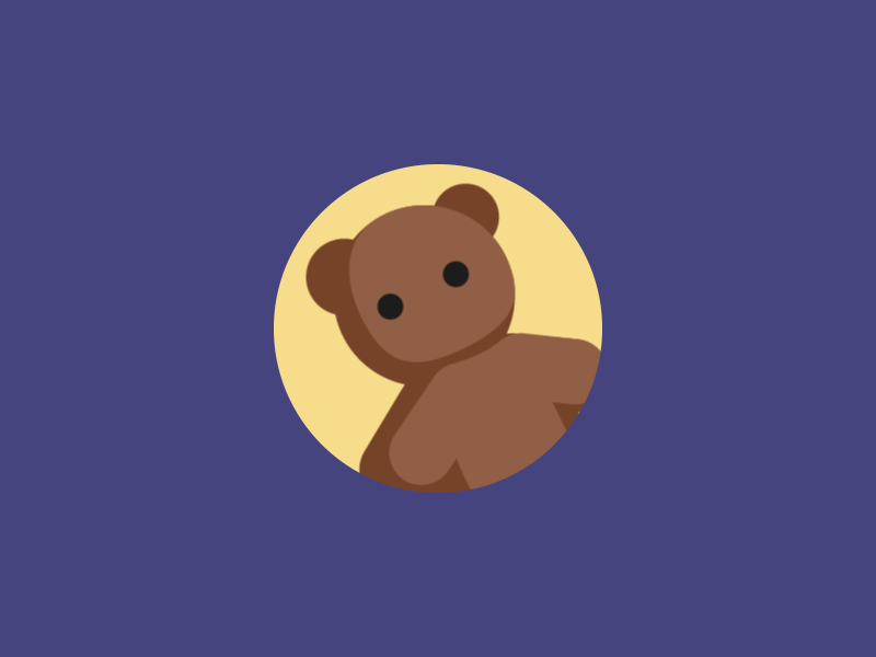 Crying Bear animation bear flat gif icon illustration sad