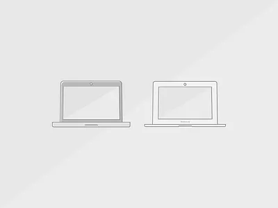 Macbook apple black computer flat gray icon illustration macbook macbookair macbookpro white