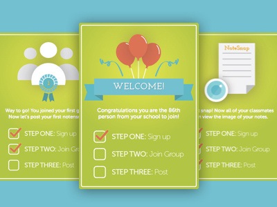 NoteSnap App Achievement Cards