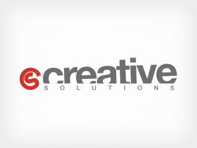 Creative Solutions creative logo red simple