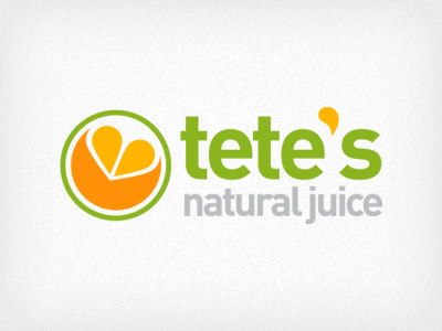 Tete's Natural Juice citrus fresh green juice logo orange