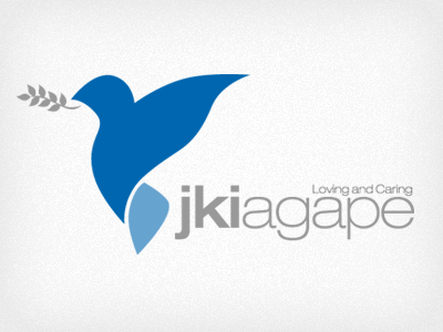 JKI Agape christian church dove leaf logo peace zaitun