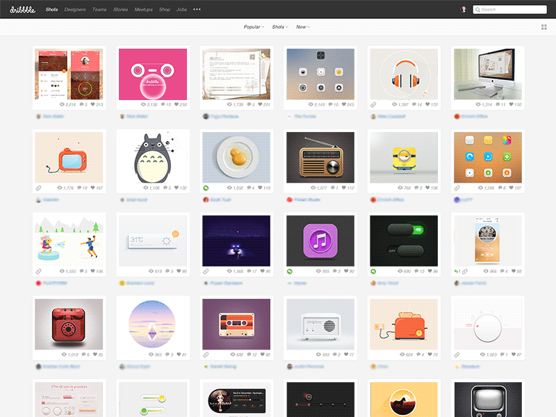 Dribbble I'm coming！ elements gif interface style ui ux