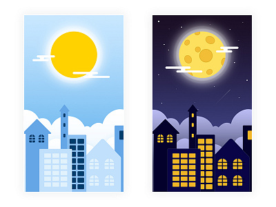 Day And Night app blue color day night