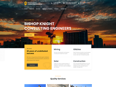 Bishop Knight Consulting Engineers app branding design icon illustration logo typography ui ux vector