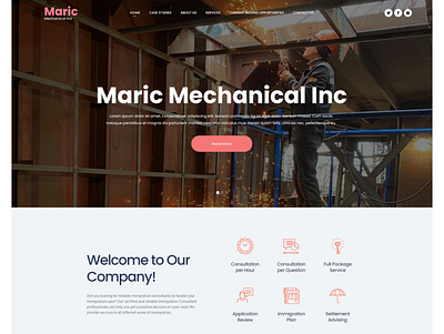 Maric Mechanical Inc app branding design icon illustration logo typography ui ux vector