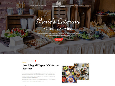 Marie's Catering app branding design icon illustration logo typography ui ux vector