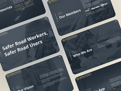 Website: Safer Highways UK branding design logo typography ux web design website