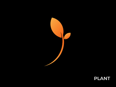 Plant color creative design flower gradient illustration logo plant