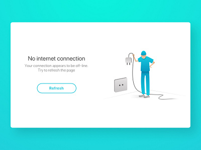 No Internet Connection - Illustration