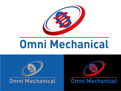 Omni Mechanical Logo graphic design logo