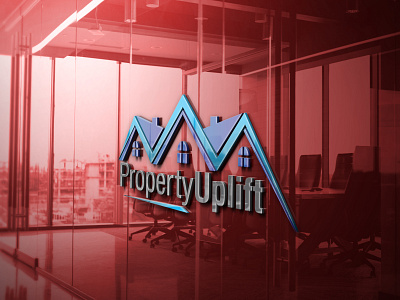 property uplift logo graphic design logo