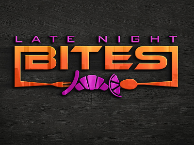 late night bites 3d logo