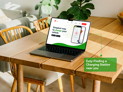 EVZY | E-Mobility Charging Station | Landing Page | Adobe XD