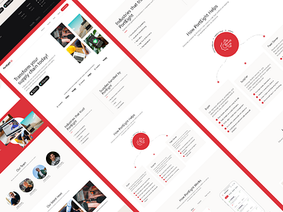 Porteight Landing Page | Redesign | Adobe XD