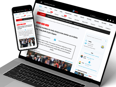 News Article Website | Responsive | Figma