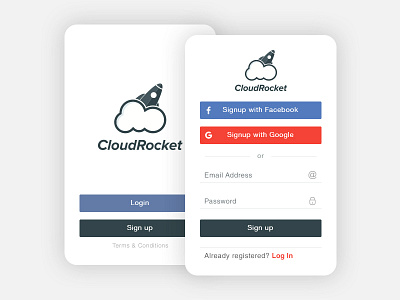 Sign Up - Daily UI #001 app dailyui design icon in login mobile modal sign ui up ux