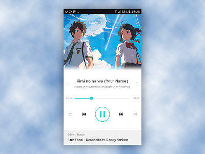 Music Player - Daily UI #009 clean daily ui design interface mobile music music player player ui ui design ux ux design
