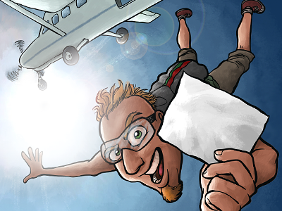 Skydiver illustration