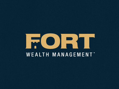 Fort Logo Concept 1 blue fort gold logo