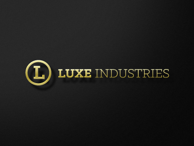 Luxe Logo black gold logo