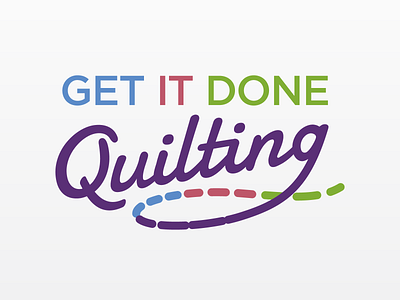 Get it Done Quilting brand branding design logo quilting vector