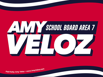 School Board political sign brand illustration logo political school board sign vector