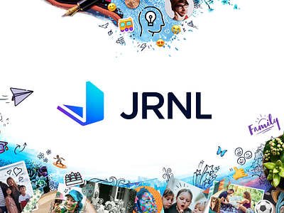 JRNL Rebrand brand branding design illustration journal journaling logo vector