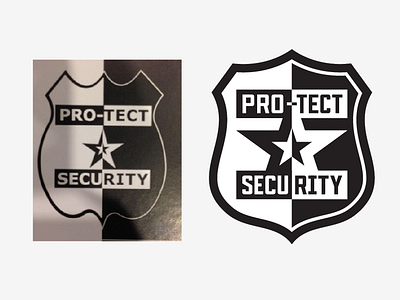 Pro-tect Security Logo security shield star