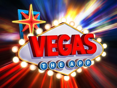 Vegas app lights logo neon sign vegas