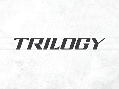 Trilogy custom font logo