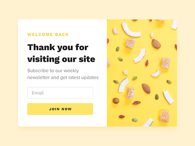 adoric return users popup conversion rate optimisation e-comerce email lightbox overlay pop-up pop-ups popup special offer subscribe subscribers subscription subscription box user inteface ux welcome