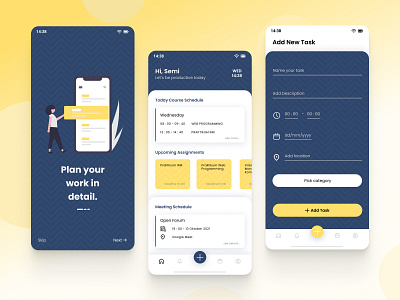 CALENDAR MOBILE APP app branding design graphic design illustration typography ui ux