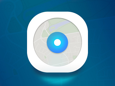 Location target app icon concept app concept gradients icon location map photoshop road target