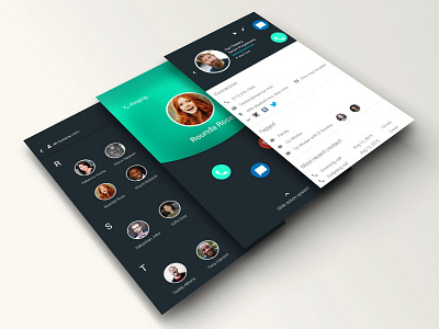 phone contact app concept (Day 13) android app calling concept contact dribbble messaging phone photoshop