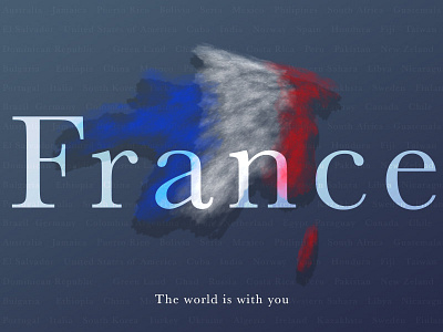 FRANCE WE ARE ONE france lives peace photoshop united world
