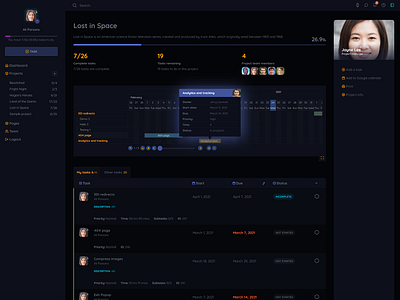 wProject Dark Mode