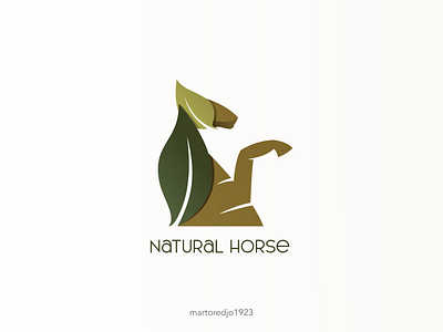 Natural horse branding design graphic design horse logo icon illustration leaf logo logo ui ux vector