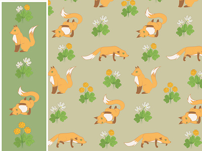 pattern nice fox_fox with cloudberry orange