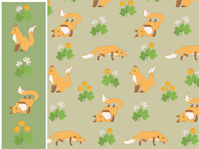 pattern nice fox_fox with cloudberry