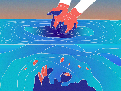 Plastic graphic design illustration illustrator minimalistic nature sea vector